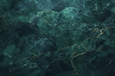 İşlenmiş kolaj, koyu yeşil parlak mermer dokular. Pankart, arkaplan veya 3B haritalama için doku