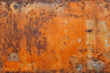 Eski paslı metal duvar yüzey dokusunun işlenmiş kolajı. Pankart, arkaplan veya 3B haritalama için doku