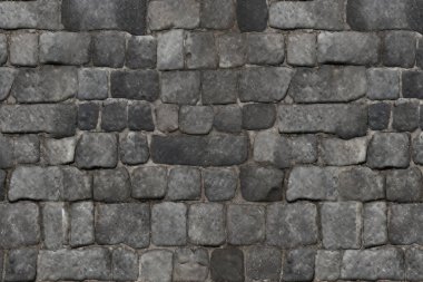 Eski sokak asfalt yüzey dokusunun işlenmiş kolajı. Pankart, arkaplan veya 3B haritalama için doku