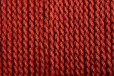 İşlenmiş örgü örgüleri, pamuk iplik dokusu kolajı. Pankart, arkaplan veya 3B haritalama için doku