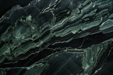 Gündüz vakti zarif yeşil mermer dokusunun işlenmiş kolajı. Pankart, arkaplan veya 3B haritalama için doku
