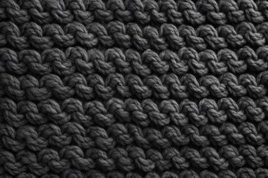 İşlenmiş örgü örgüleri, pamuk iplik dokusu kolajı. Pankart, arkaplan veya 3B haritalama için doku