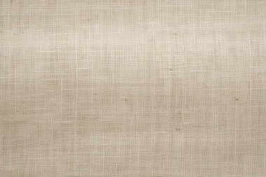 Eski sarı tuval kumaş dokusunun işlenmiş kolajı. Pankart, arkaplan veya 3B haritalama için doku