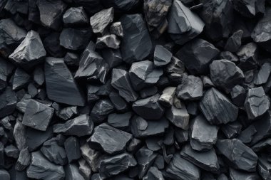 Endüstriyel bezelye kömürü yüzey dokusunun işlenmiş kolajı. Pankart, arkaplan veya 3B haritalama için doku