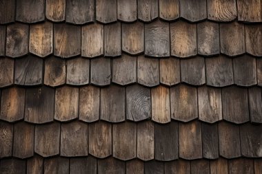 Kırsal ahır çatı kiremitleri yüzey dokusunun işlenmiş kolajı. Pankart, arkaplan veya 3B haritalama için doku