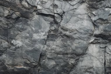 Gri kayalık kaya yüzey dokusunun işlenmiş kolajı. Pankart, arkaplan veya 3B haritalama için doku
