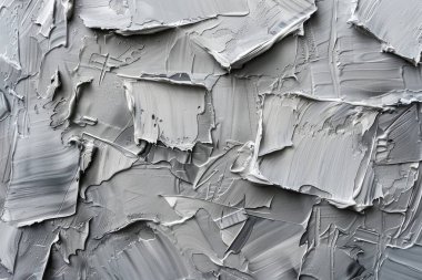 Düz yüzeydeki birçok akrilik yağlı boya lekelerinin fotoğrafı. Arkaplan veya haritalama için arkaplan dokusu