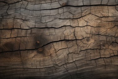 Eskimiş kahverengi ahşap malzeme dokusunun işlenmiş kolajı. Pankart, arkaplan veya 3B haritalama için doku