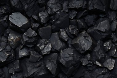 Endüstriyel bezelye kömürü yüzey dokusunun işlenmiş kolajı. Pankart, arkaplan veya 3B haritalama için doku