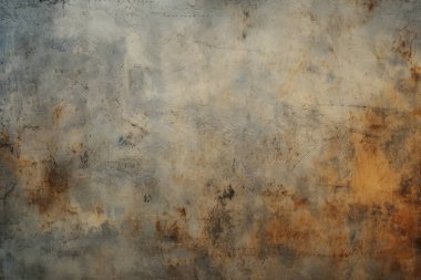Gündüz vakti paslı metal yaprak dokusunun işlenmiş kolajı. Pankart, arkaplan veya 3B haritalama için doku