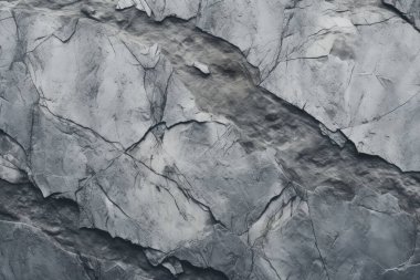Gri kayalık kaya yüzey dokusunun işlenmiş kolajı. Pankart, arkaplan veya 3B haritalama için doku