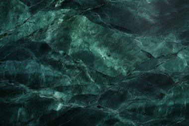 İşlenmiş kolaj, koyu yeşil parlak mermer dokular. Pankart, arkaplan veya 3B haritalama için doku