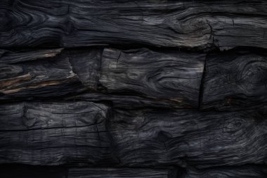 Tüten ahşap yüzey dokusunun işlenmiş kolajı. Pankart, arkaplan veya 3B haritalama için doku