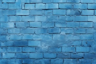 Lacivert tuğla duvar dokusunun işlenmiş kolajı. Pankart, arkaplan veya 3B haritalama için doku