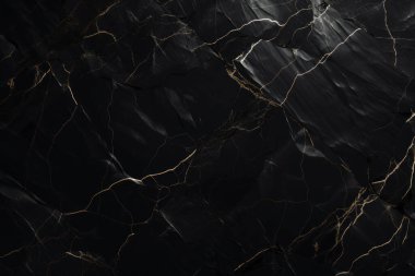 Siyah mermer desenli lüks kolaj. Pankart, arkaplan veya 3B haritalama için doku