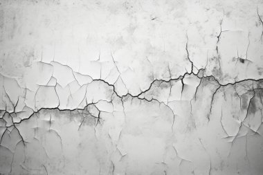 Çatlak yüzey dokusunun işlenmiş kolajı. Pankart, arkaplan veya 3B haritalama için doku