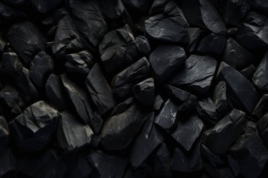 Endüstriyel bezelye kömürü yüzey dokusunun işlenmiş kolajı. Pankart, arkaplan veya 3B haritalama için doku