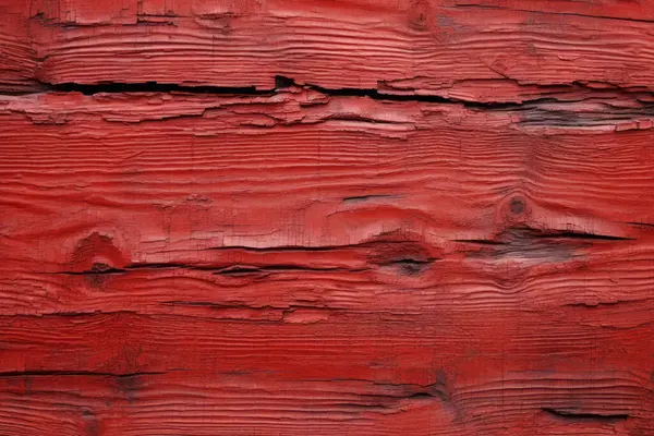 Kırsal boyalı, kırmızı ahşap dokuların işlenmiş kolajı. Pankart, arkaplan veya 3B haritalama için doku