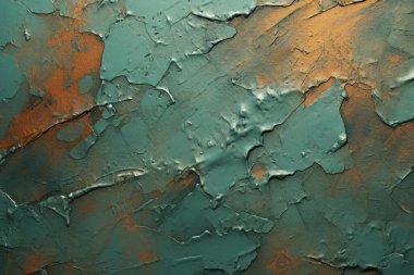 İşlenmiş grunge parçalı kolajı paslı, güpegündüz desenli metal. Pankart, arkaplan veya 3B haritalama için doku