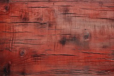 Kırsal boyalı, kırmızı ahşap dokuların işlenmiş kolajı. Pankart, arkaplan veya 3B haritalama için doku