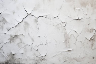 Çatlak yüzey dokusunun işlenmiş kolajı. Pankart, arkaplan veya 3B haritalama için doku