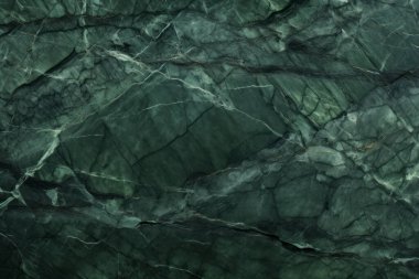 İşlenmiş kolaj, koyu yeşil parlak mermer dokular. Pankart, arkaplan veya 3B haritalama için doku