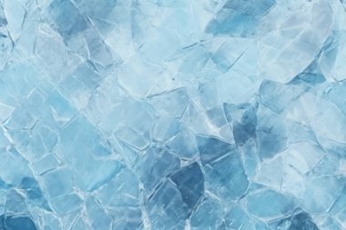 Kalın buz dokusundan oluşan işlenmiş kolaj. Pankart, arkaplan veya 3B haritalama için doku