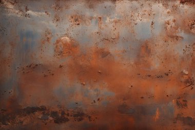 Paslı metal yüzey dokusunun işlenmiş kolajı. Pankart, arkaplan veya 3B haritalama için doku