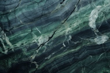 Gündüz vakti zarif yeşil mermer dokusunun işlenmiş kolajı. Pankart, arkaplan veya 3B haritalama için doku