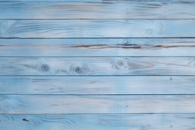 Açık mavi ahşap arkaplan dokusunun işlenmiş kolajı. Pankart, arkaplan veya 3B haritalama için doku