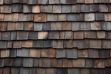 Kırsal ahır çatı kiremitleri yüzey dokusunun işlenmiş kolajı. Pankart, arkaplan veya 3B haritalama için doku