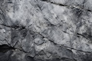 Gri kayalık kaya yüzey dokusunun işlenmiş kolajı. Pankart, arkaplan veya 3B haritalama için doku