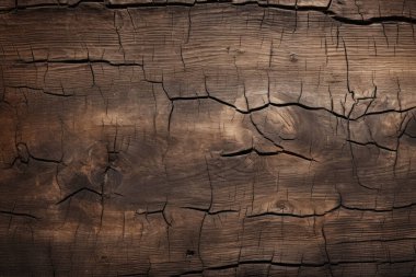 Eskimiş kahverengi ahşap malzeme dokusunun işlenmiş kolajı. Pankart, arkaplan veya 3B haritalama için doku