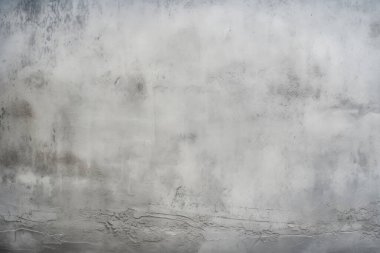 Gri çatlamış duvar dokusunun işlenmiş kolajı. Pankart, arkaplan veya 3B haritalama için doku