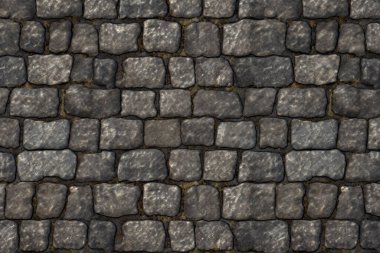 Eski sokak asfalt yüzey dokusunun işlenmiş kolajı. Pankart, arkaplan veya 3B haritalama için doku