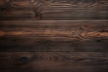 Eski koyu kahverengi ahşap döşeme dokusundan işlenmiş kolaj. Pankart, arkaplan veya 3B haritalama için doku