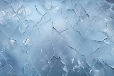 Kalın buz dokusundan oluşan işlenmiş kolaj. Pankart, arkaplan veya 3B haritalama için doku
