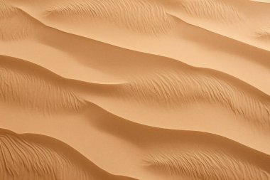 Çöl kumlarının işlenmiş kolajı yüzey dokusu. Pankart, arkaplan veya 3B haritalama için doku