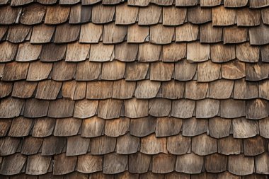 Kırsal ahır çatı kiremitleri yüzey dokusunun işlenmiş kolajı. Pankart, arkaplan veya 3B haritalama için doku