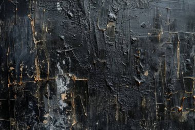 Boyalı alçı duvardaki soyulmuş siyah boyanın fotoğrafı. Arkaplan veya haritalama için arkaplan dokusu