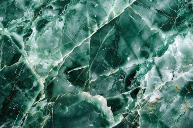 Yeşil mermer döşeme desenli beyaz damarlı fotoğraf. Arkaplan veya haritalama için arkaplan dokusu