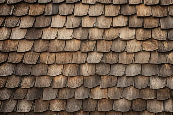 Kırsal ahır çatı kiremitleri yüzey dokusunun işlenmiş kolajı. Pankart, arkaplan veya 3B haritalama için doku