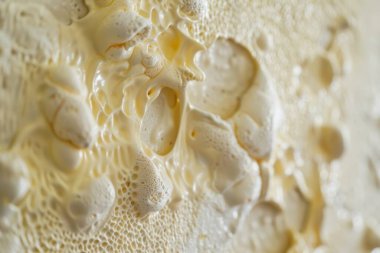 Duvarların termal yalıtımı için poliüretan köpük fotoğrafı. Arkaplan veya haritalama için arkaplan dokusu