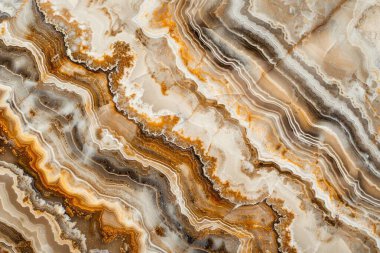 Beyaz damarlı sıcak kahverengi mutfak mermeri desenli fotoğraf. Arkaplan veya haritalama için arkaplan dokusu