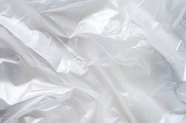 Şeffaf selofan plastik folyo dokusunun işlenmiş kolajı. Pankart, arkaplan veya 3B haritalama için doku