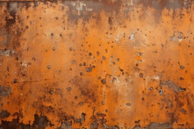 Eski paslı metal duvar yüzey dokusunun işlenmiş kolajı. Pankart, arkaplan veya 3B haritalama için doku