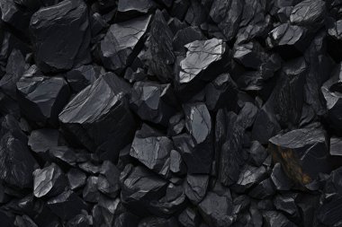 Endüstriyel bezelye kömürü yüzey dokusunun işlenmiş kolajı. Pankart, arkaplan veya 3B haritalama için doku