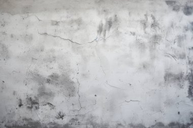 Gri çatlamış duvar dokusunun işlenmiş kolajı. Pankart, arkaplan veya 3B haritalama için doku