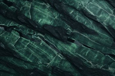 Gündüz vakti zarif yeşil mermer dokusunun işlenmiş kolajı. Pankart, arkaplan veya 3B haritalama için doku