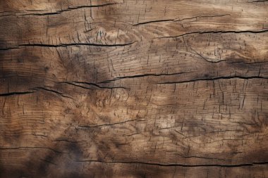 Eskimiş kahverengi ahşap malzeme dokusunun işlenmiş kolajı. Pankart, arkaplan veya 3B haritalama için doku